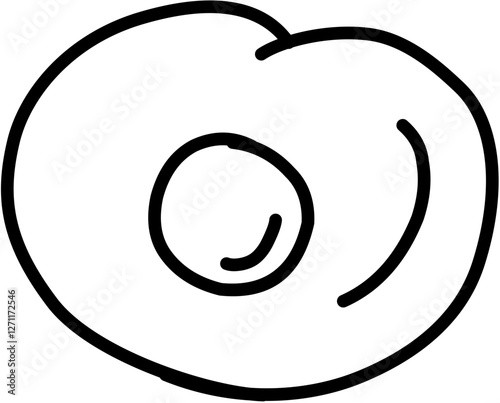 Fruit. Hand drawn vector isolated doodle. Cherry 