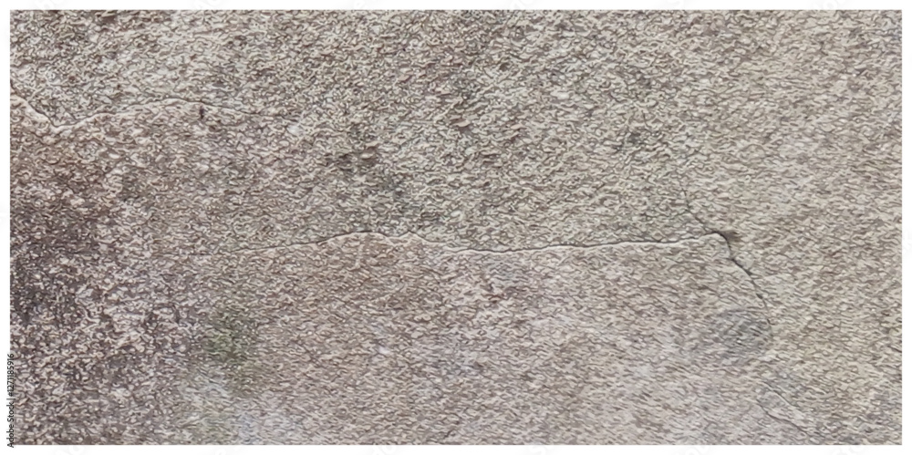 Fototapeta premium Crack damaged old wall grange, abstract texture destroyed wall white and grey color splat isolated distress background