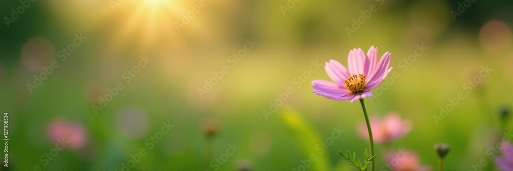 Soft focus on a delicate wildflower in full bloom, meadow, wildflowers, flowers Soft focus on a delicate wildflower in full bloom, meadow, wildflowers, flowers