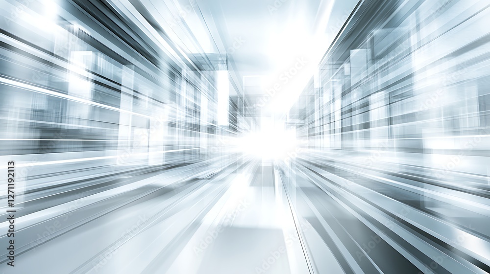 Abstract Cityscape Speed Lines Bright Light Abstract Cityscape Speed Lines Bright Light