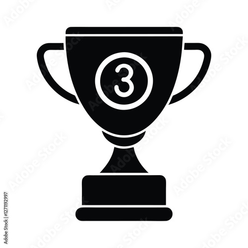 gold cup isolated on white
