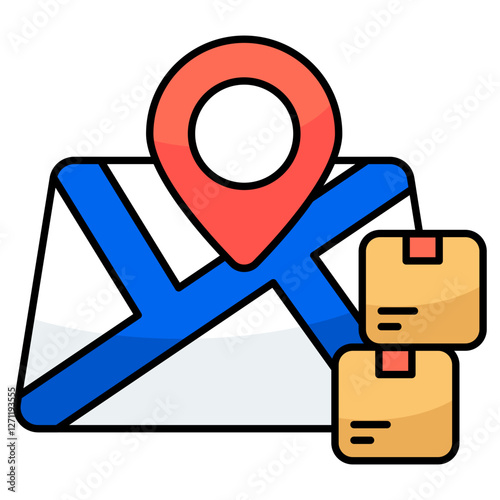 Modern design icon of parcel tracking