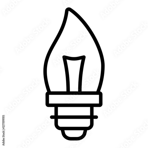 Decorative candle bulb, ideal for chandeliers and accent lighting