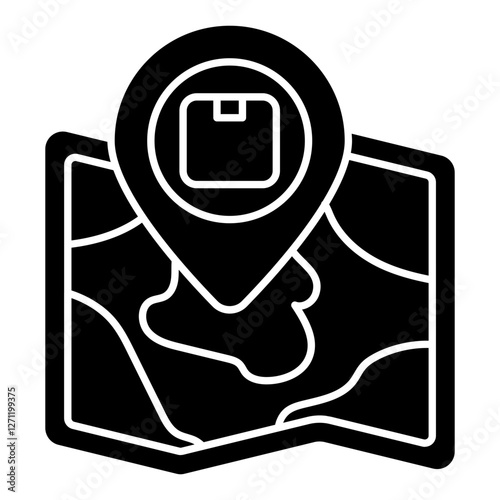 Modern design icon of parcel tracking