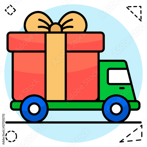 Perfect design icon of gift delivery