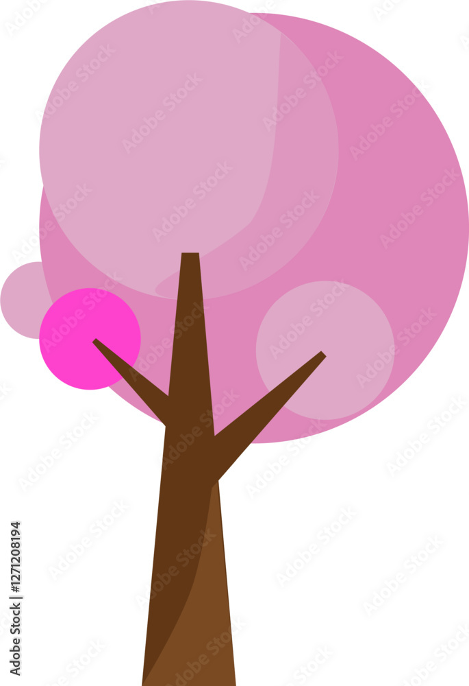 Fototapeta premium vector illustration of an abstract tree