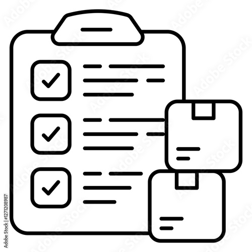 Perfect design icon of logistic list