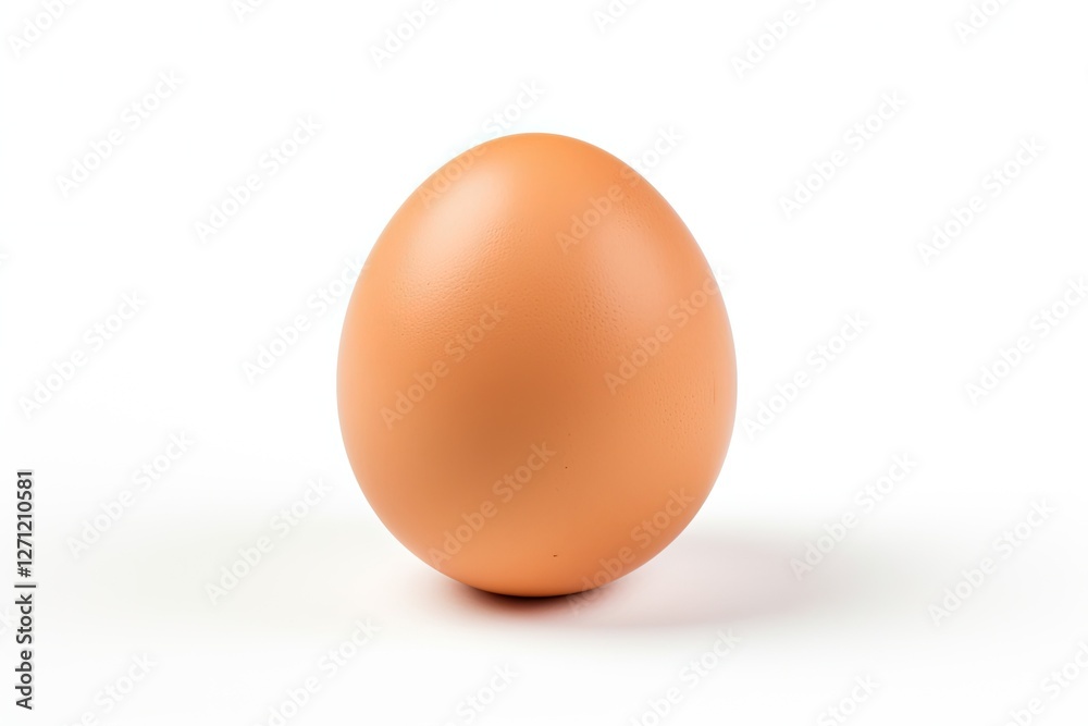 White background isolated chicken egg White background isolated chicken egg
