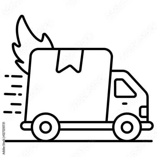 Fast delivery icon in perfect design