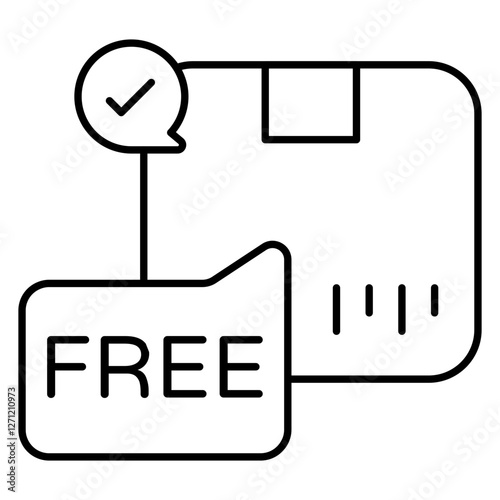Perfect design icon of free shipment