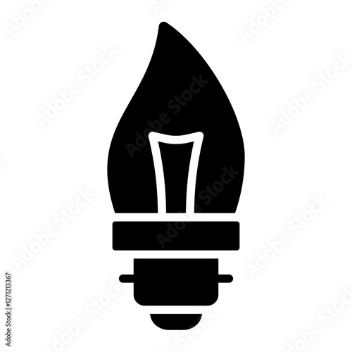 Decorative candle bulb, ideal for chandeliers and accent lighting