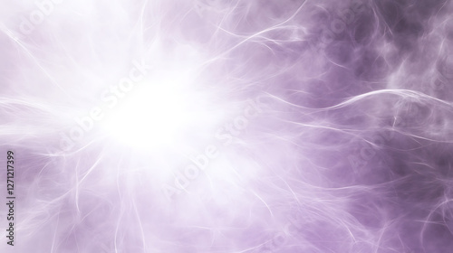 Wallpaper Mural Ethereal Light Burst Radiating Serenity with Soft Lavender Hues and Delicate Filament Strands Torontodigital.ca