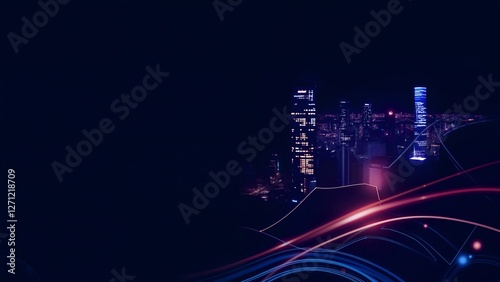 Technology banner for advertising, IT industry