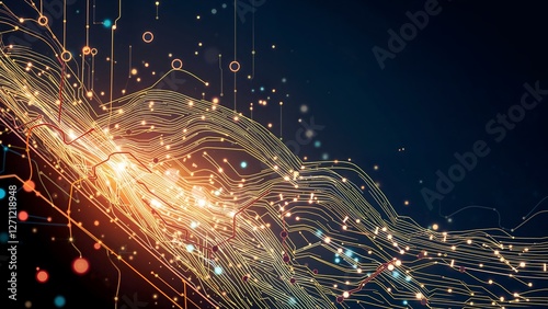 Technology banner for advertising, IT industry