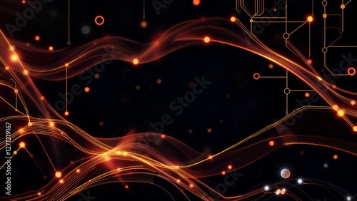 Technology banner for advertising, IT industry