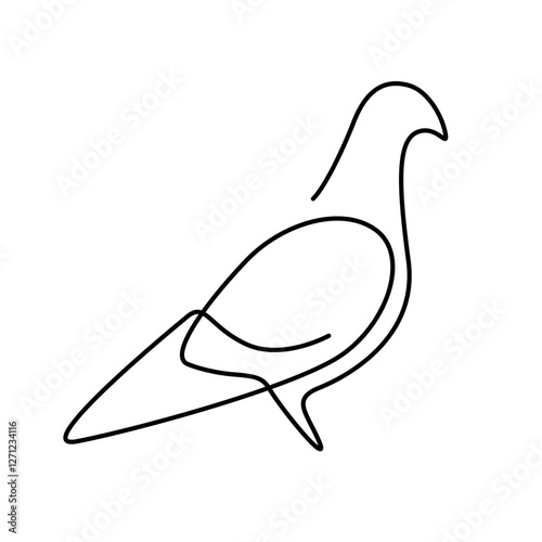 line art pigeon