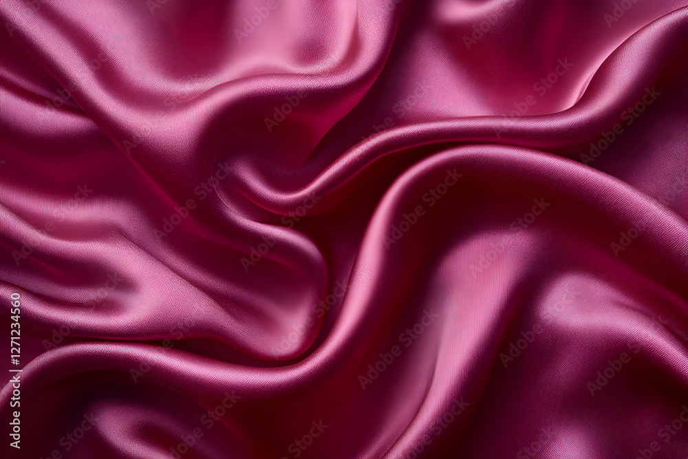 Obraz premium Closeup Draped Pink Satin Fabric
