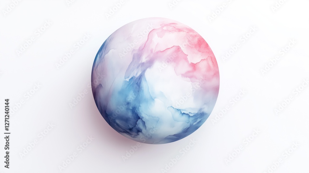 A colorful, marbled sphere blending shades of pink and blue, set against a white background, showcasing a smooth, artistic design. A colorful, marbled sphere blending shades of pink and blue, set against a white background, showcasing a smooth, artistic design.