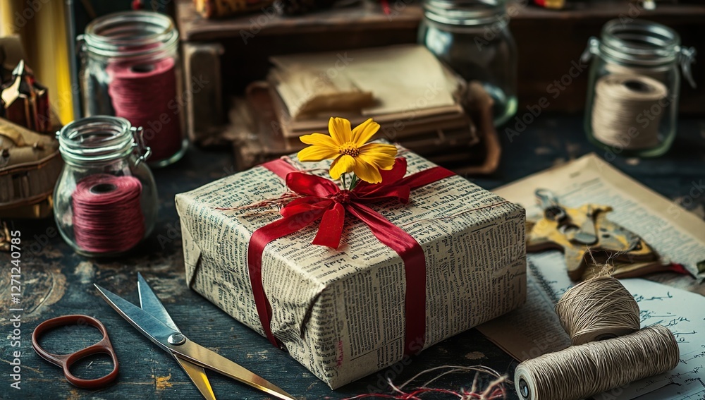Gift Wrapping Ideas: A Guide to Creative Wrapping Techniques with Recycled Materials and Floral Accents Gift Wrapping Ideas: A Guide to Creative Wrapping Techniques with Recycled Materials and Floral Accents