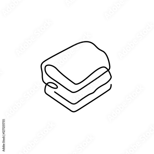 line art brownie