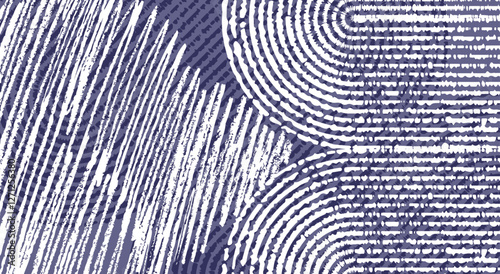 Dual Texture: Geometric Lines and Curves in an Abstract Pattern