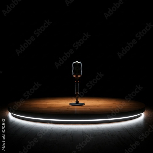 open mic on the stage for event 