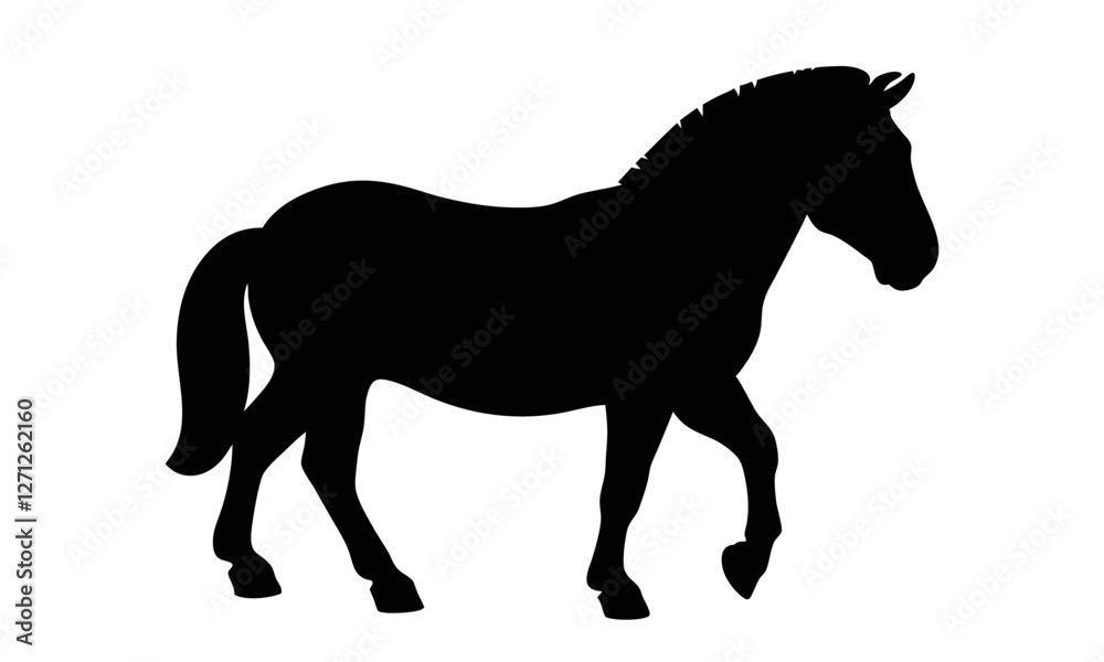 Horse running vector silhouette illustration isolated on transparent background Horse running vector silhouette illustration isolated on transparent background