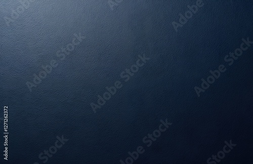 Luxurious navy blue leather texture with glossy surface, fine grain. Dark style material, stylish background. Ideal for fashion, design, abstract vintage wallpaper projects. Closeup rough clothing