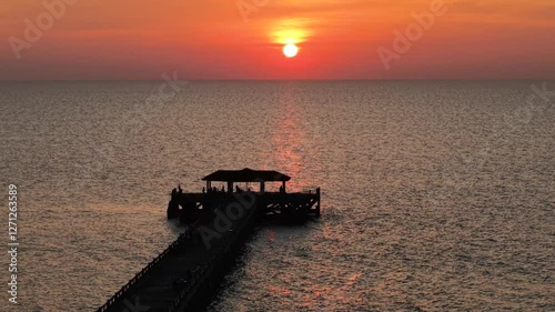 Wallpaper Mural Purple, orange and yellow sky over the sea - Fantasy vibrant panoramic sunset sky - Gradient rich colors - ethereal dreamy summer sunset or sunrise sky. Uplifting and peaceful sky Torontodigital.ca