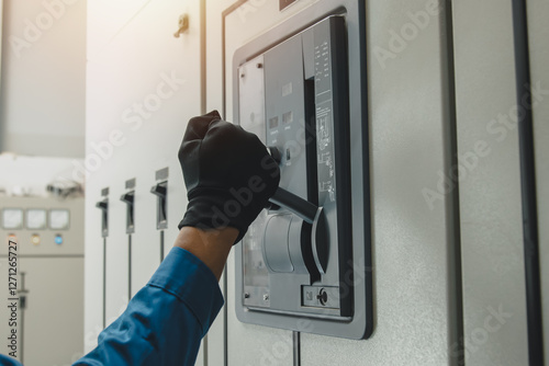 Electrical equipment maintenance service engineer Engineers carry AC voltmeters to check voltage at breaker terminals and inspect switchgear.