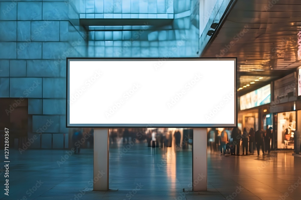 Versatile Signboard Mock-Up: Perfect Blank Canvas for Your Message Versatile Signboard Mock-Up: Perfect Blank Canvas for Your Message