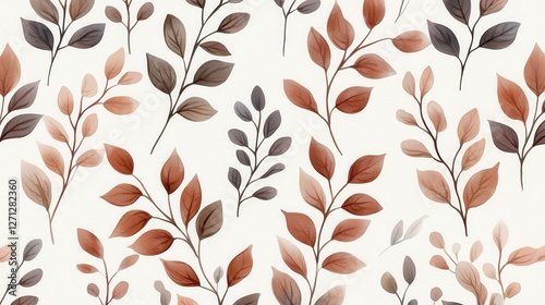 Background pattern leaf concept. Minimalist Hand Drawn Botanical Leaf Pattern for Elegant Decor and Branding