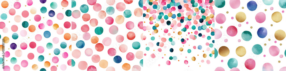 Vibrant and dynamic digital art background featuring an explosion of colorful confetti like dots and abstract patterns Vibrant and dynamic digital art background featuring an explosion of colorful confetti like dots and abstract patterns