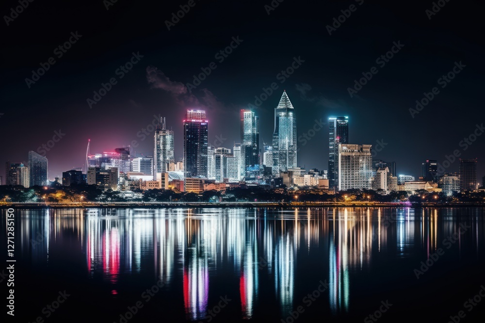 Fototapeta premium City architecture waterfront cityscape.