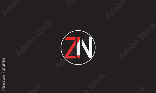ZN, NZ , Z , N , Abstract Letters Logo Monogram	