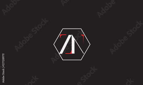 ZN, NZ , Z , N , Abstract Letters Logo Monogram