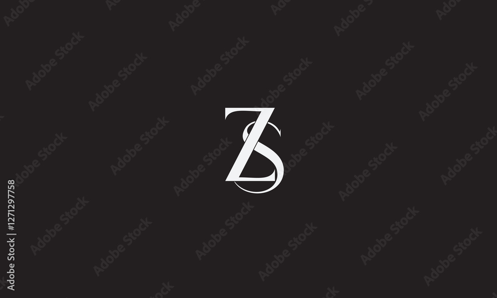 ZS, SZ , Z , S , Abstract Letters Logo Monogram ZS, SZ , Z , S , Abstract Letters Logo Monogram