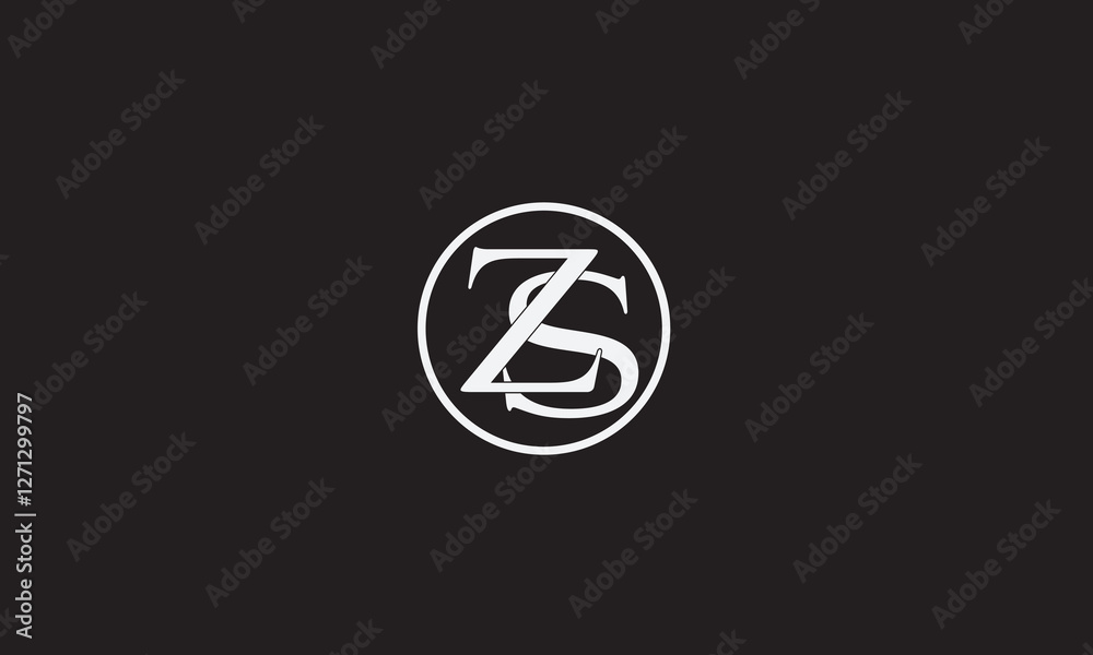ZS, SZ , Z , S , Abstract Letters Logo Monogram ZS, SZ , Z , S , Abstract Letters Logo Monogram