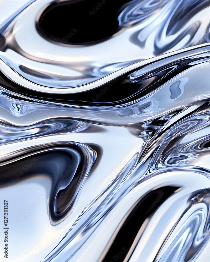 Abstract liquid metal surface, flowing texture, background, design Abstract liquid metal surface, flowing texture, background, design