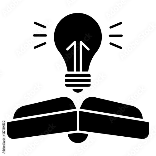 A trendy design icon of creative book