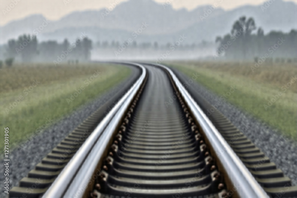 Railroad closeup. tain rails close up, low view Railroad closeup. tain rails close up, low view