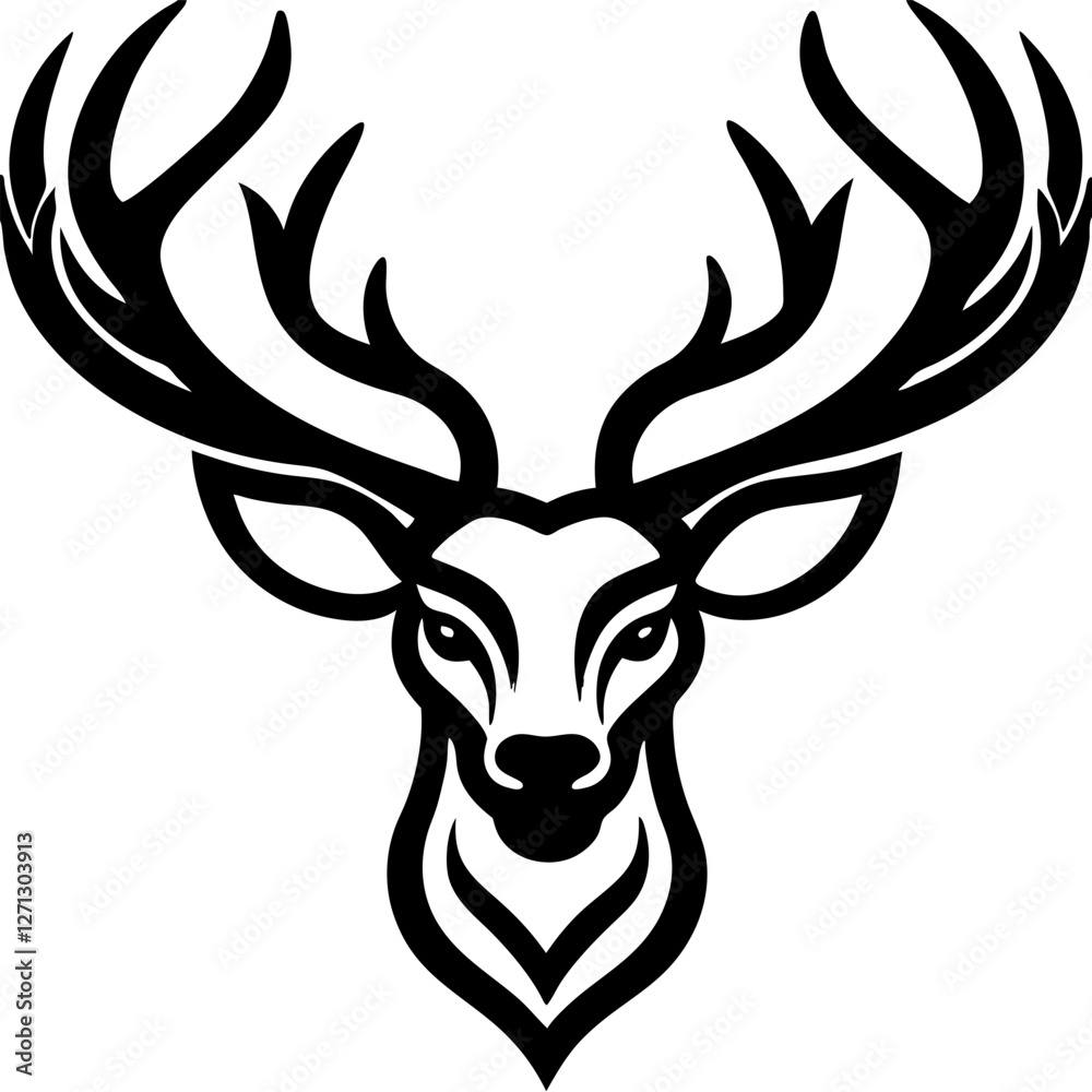 deer head silhouette deer head silhouette