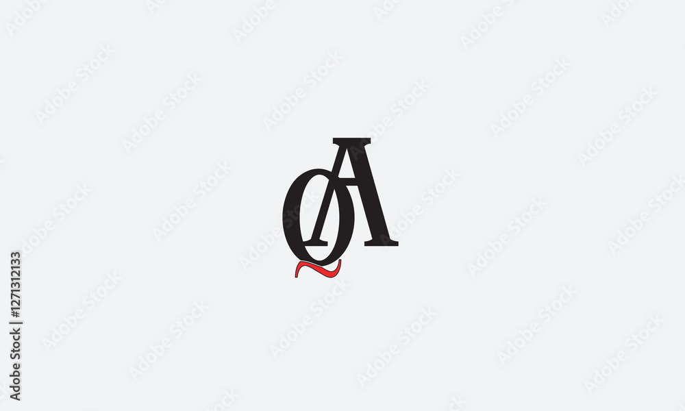 QA, AQ , Q , A , Abstract Letters Logo Monogram QA, AQ , Q , A , Abstract Letters Logo Monogram