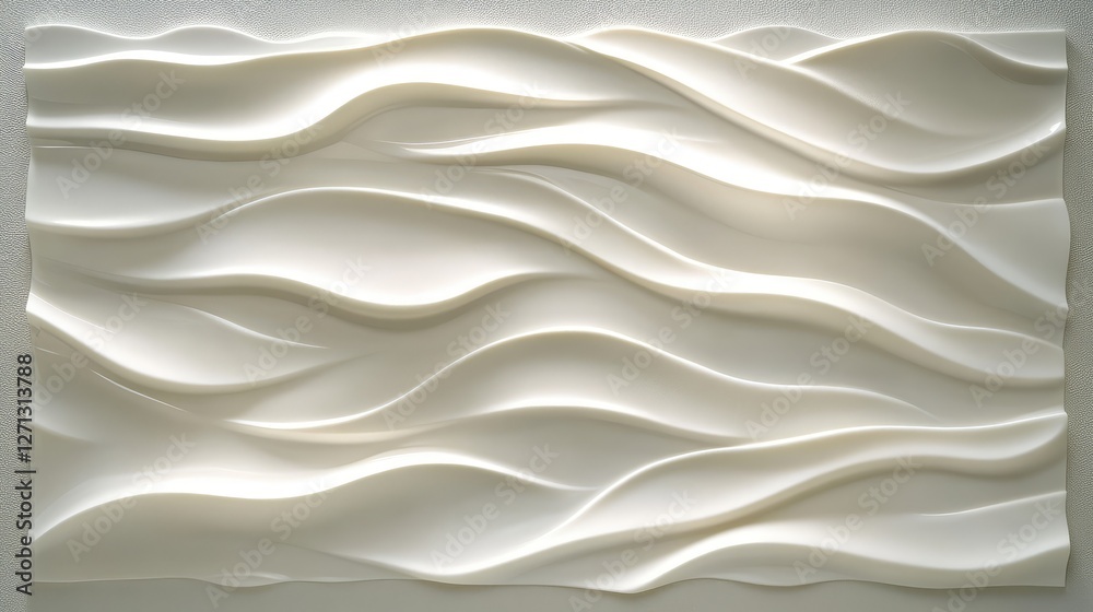 Obraz premium Soft glowing white wall background with diffused light effects, adding a modern and elegant atmosphere.