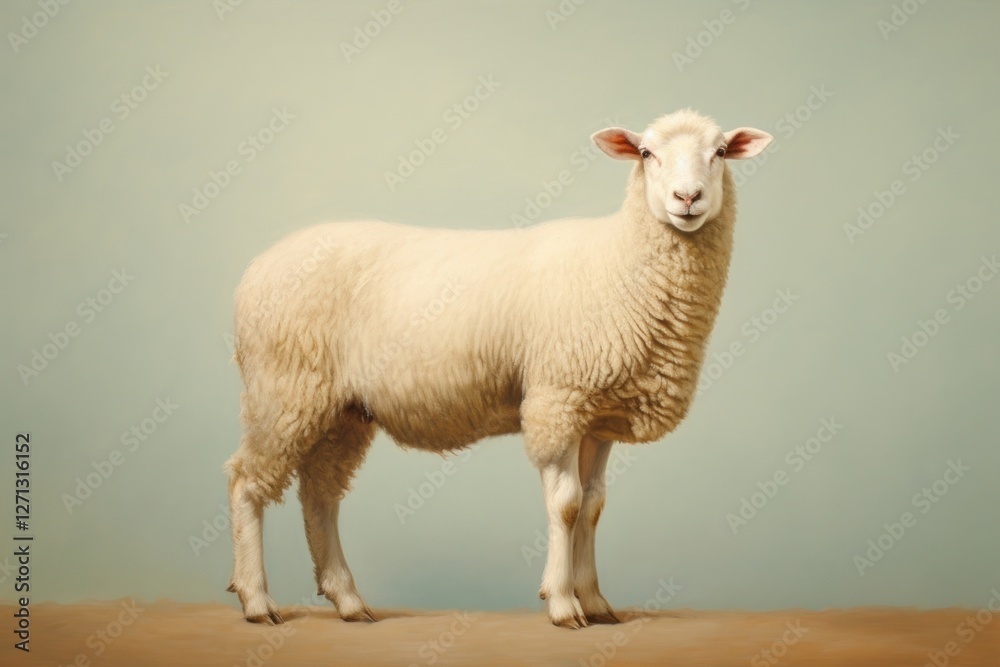 A close up on pale a sheep livestock animal mammal. A close up on pale a sheep livestock animal mammal.