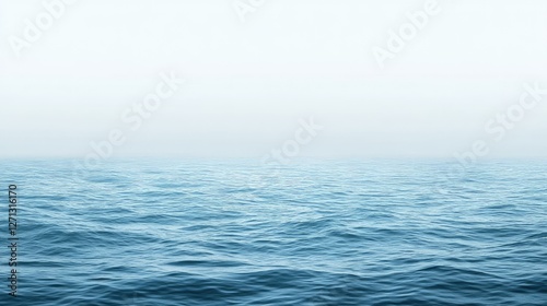 Wallpaper Mural The peaceful blue sea, with light waves and a clear horizon, leaving plenty of empty space for design or text. Torontodigital.ca