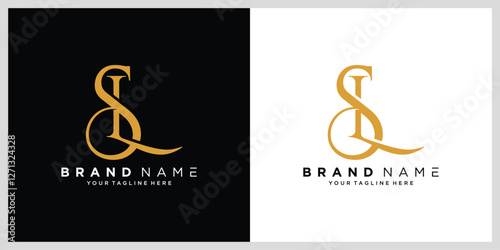 SL, LS Letter Initial Logo Design Template
