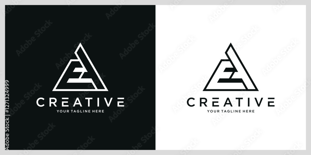 Initial EA or AE Logo Design Vector Initial EA or AE Logo Design Vector