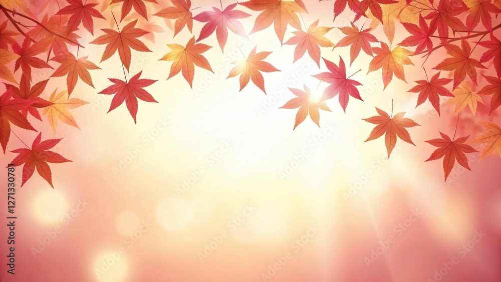 Autumn maple leaves with beautiful sunlight background. Autumn maple leaves with beautiful sunlight background.
