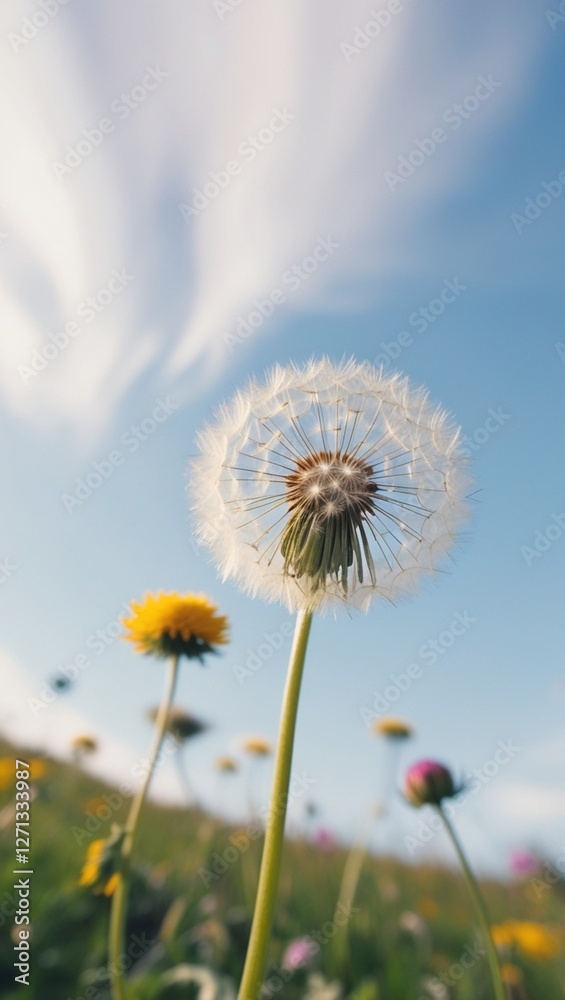 Naklejka premium 민들레